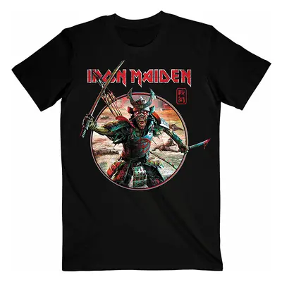 Iron Maiden tričko, Senjutsu Eddie Warrior Circle Black, pánské