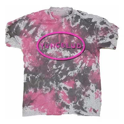 Yungblud tričko, Scratch Logo Oval Dye Grey, pánské