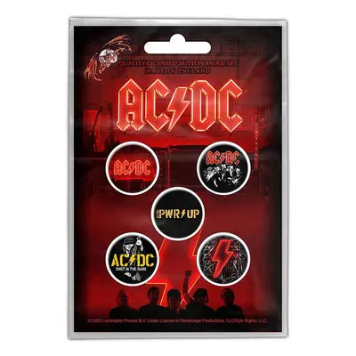 AC/DC set 5-ti placek průměr 25 mm, PWR-UP