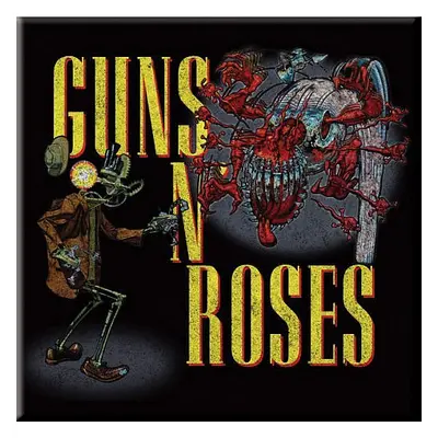 Guns N Roses magnet na lednici 75mm x 75mm, Attack