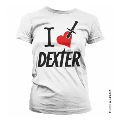 Dexter tričko, I Love Dexter Girly, dámské