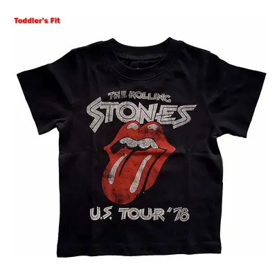 Rolling Stones tričko, US Tour &#039;78 Black, dětské