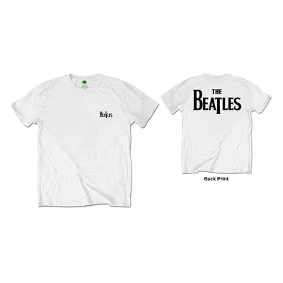 The Beatles tričko, Drop T Logo BP White, pánské