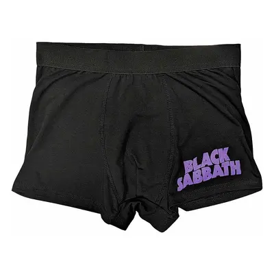 Black Sabbath boxerky CO+EA, Wavy Logo Black, pánské