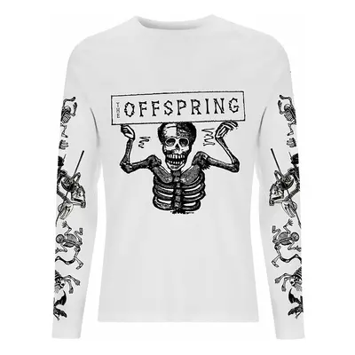 The Offspring tričko dlouhý rukáv, Skeletons White LS, pánské