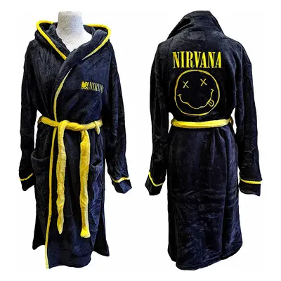 Nirvana župan, Yellow Smiley Black, unisex