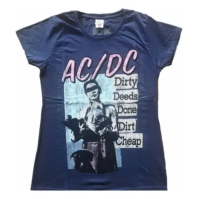 AC/DC tričko, Vintage DDDDC Navy, dámské