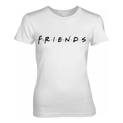 Friends tričko, Friends Logo Girly White, dámské