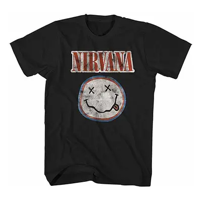 Nirvana tričko, Distressed Logo, pánské