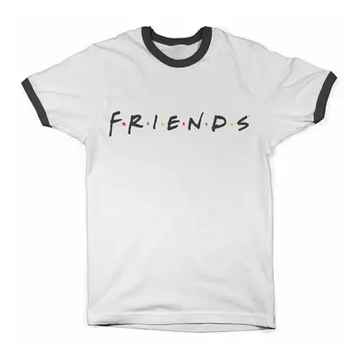 Friends tričko, Logo Ringer Tee White, pánské