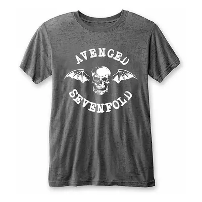 Avenged Sevenfold tričko, Deathbat Burnout Grey, pánské