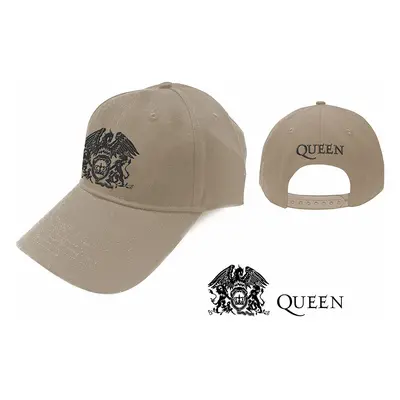 Queen kšiltovka, Black Classic Crest Beige