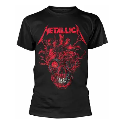 Metallica tričko, Heart Skull Black, pánské