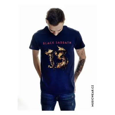 Black Sabbath tričko, 13 New Album Navy, pánské