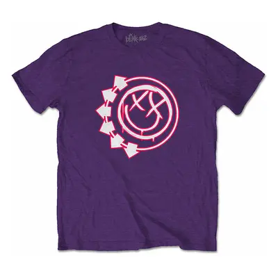 Blink 182 tričko, Six Arrow Smiley Purple, pánské