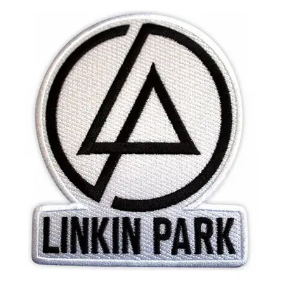 Linkin Park tkaná nášivka/nažehlovačka PES 83 x 100 mm, Concentric Text Logo