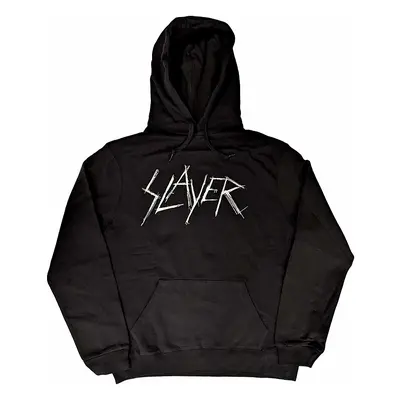 Slayer mikina, Scratchy Logo Black, pánská