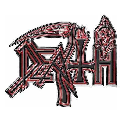 Death odznak 55 x 40 mm, Human Logo Red