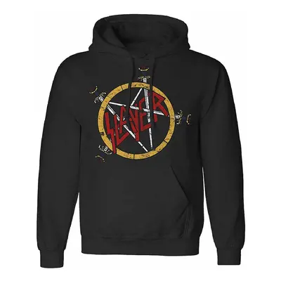 Slayer mikina, Pentagram Distressed Black, pánská