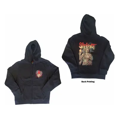 Slipknot mikina, Burn Me Away Zipped BP Dark Grey, pánská