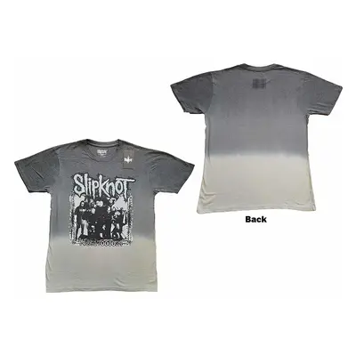 Slipknot tričko, Barcode Photo Dip Dye Wash BP Grey, pánské