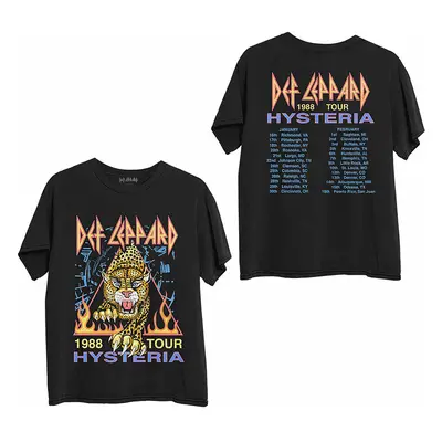 Def Leppard tričko, Hysteria &#039;88 BP Black, pánské