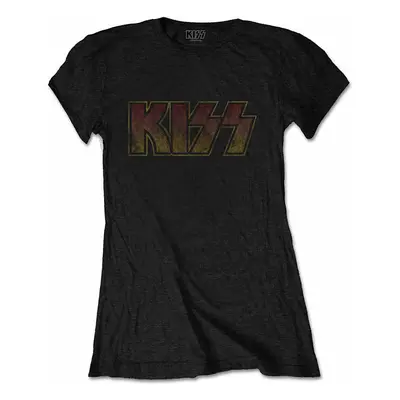 KISS tričko, Vintage Classic Logo Black, dámské