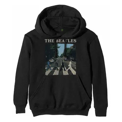 The Beatles mikina, Abbey Road Hoodie Black, pánská