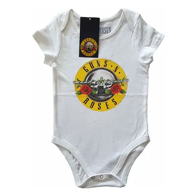 Guns N Roses kojenecké body tričko, Classic Logo White, dětské