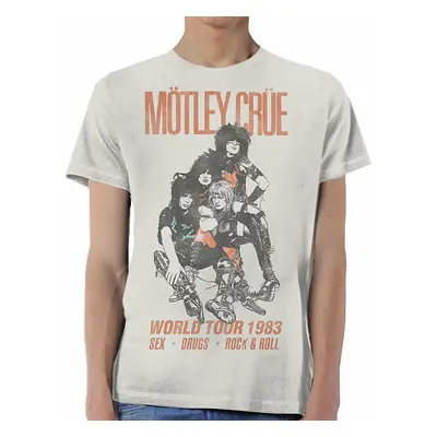 Motley Crue tričko, MC World Tour Vintage, pánské