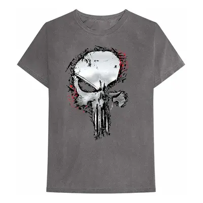 The Punisher tričko, Punisher Metallic Skull Grey, pánské