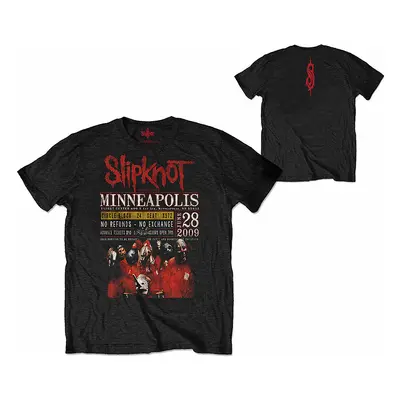 Slipknot tričko, Minneapolis ´09 Eco-Tee BP Black, pánské