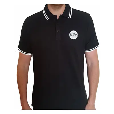 The Beatles tričko, Drum logo Polo Black, pánské