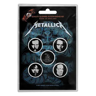 Metallica set 5-ti placek ⌀ 25 mm, Wherever I May Roam