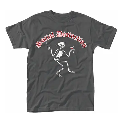 Social Distortion tričko, Skelly Logo Grey, pánské