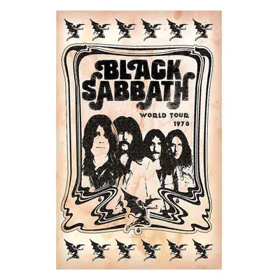 Black Sabbath textilní banner 70cm x 106cm, World Tour 1978