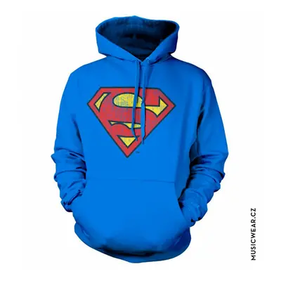 Superman mikina, Washed Shield Hoodie, pánská