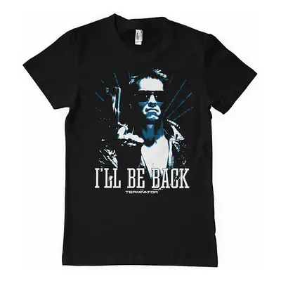 Terminator tričko, I&#039;ll Be Back - Duotone Black, pánské