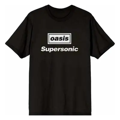 Oasis tričko, Supersonic Title Black, pánské