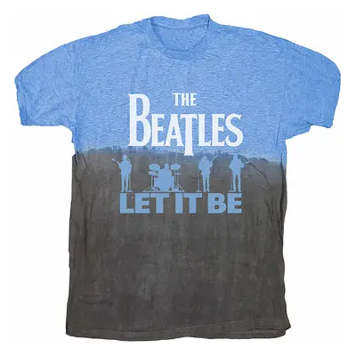 The Beatles tričko, Let It Be Split Dip-Dye Blue, pánské