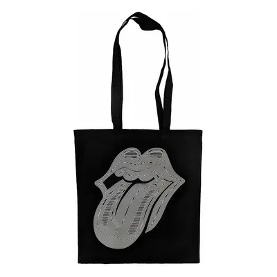 Rolling Stones bavlněná nákupní taška, Hackney Diamonds Holo Tongue Black