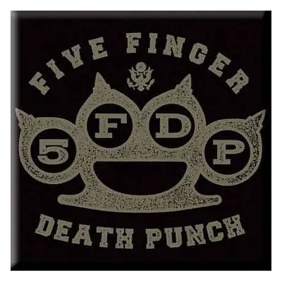 Five Finger Death Punch magnet na lednici 75mm x 75mm, Brass Knuckle