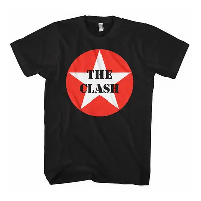 The Clash tričko, Star Badge Black, pánské