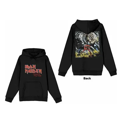 Iron Maiden mikina, NOTB Vintage Logo Faded Edge Album BP Black, pánská