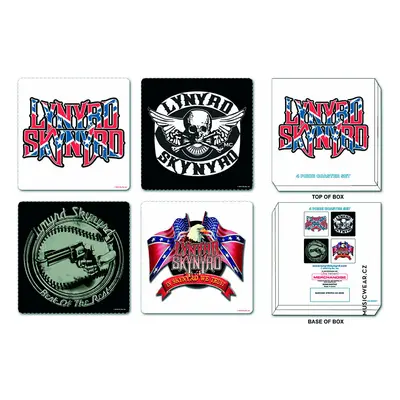 Lynyrd Skynyrd set korkových podtácků 4ks, Mixed Designs