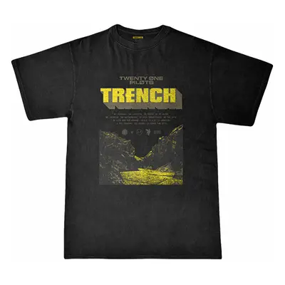 Twenty One Pilots tričko, Trench Cliff Black, pánské