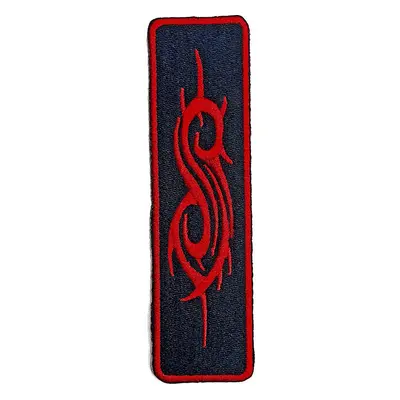 Slipknot tkaná nažehlovačka CO 100x28 mm, Red Tribal Sigil