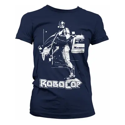 Robocop tričko, Robocop Poster Navy Girly, dámské