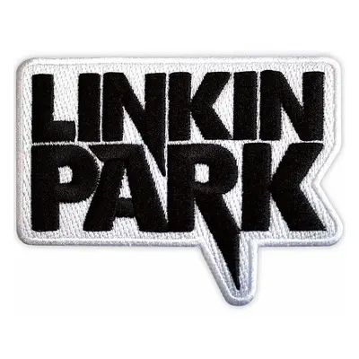 Linkin Park tkaná nášivka/nažehlovačka PES 95 x 70 mm, Black Logo