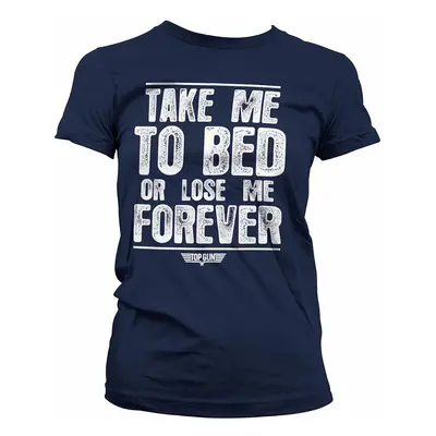 Top Gun tričko, Take Me To Bed Or Lose Me Forever Girly Navy, dámské